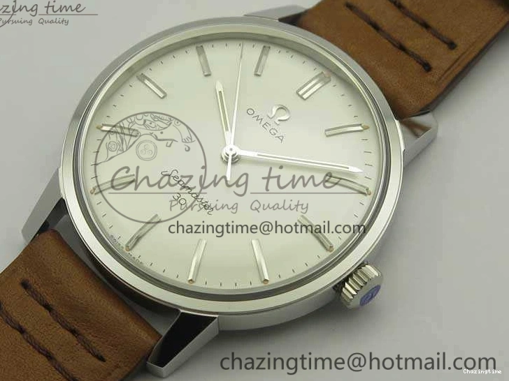 1222 Seamaster 30 1962 SS TW Best Edition White Dial On Leather Strap MIYOTA Timeless 8078
